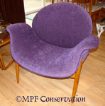 PAULIN CHAIR RESTORATION SIDE VIEW